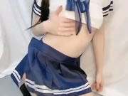 反差白虎情趣女JK制服自拍